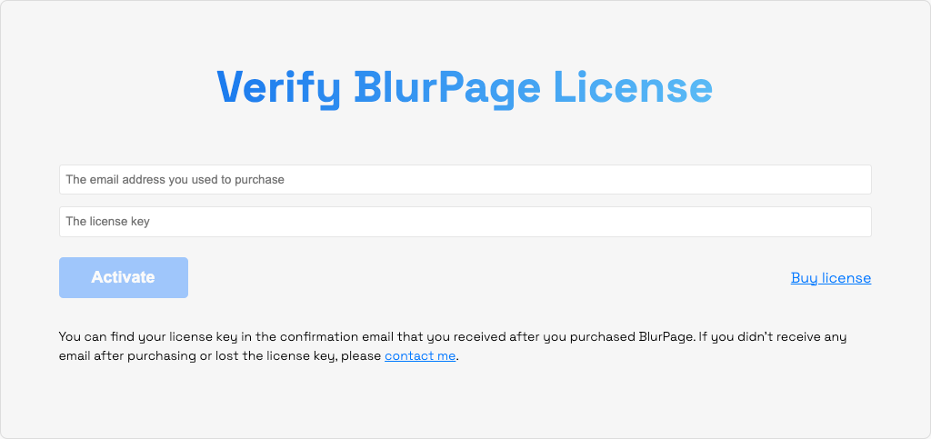 Verify license